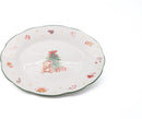 Kerst Dinerborden Set van 6 – Ø 26 cm – Porselein – 3 Verschillende Kerstprints – 2 van Elke Print – Kerstservies