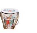 Kerst Ontbijtset 8-delig – 4 Mokken en 4 Kommen – Set van 4 Duo’s – Kerst Thema