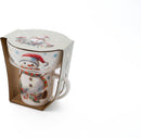 Kerst Ontbijtset 8-delig – 4 Mokken en 4 Kommen – Set van 4 Duo’s – Kerst Thema
