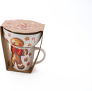 Kerst Ontbijtset 8-delig – 4 Mokken en 4 Kommen – Set van 4 Duo’s – Kerst Thema
