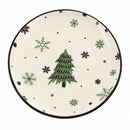 24-delig Kerstservies voor 6 Personen – Porselein – Dinerborden, Ontbijtborden, Diepe Borden & Kommen – Kerstboom Design