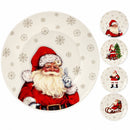 24-delig Kerstservies – Ontbijtborden Ø 20,5 cm – Dinerborden Ø 26,5 cm – Mokken 340 ml - Kerstman Print