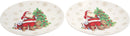 Kerstborden - Dinerborden - 26,5 CM - Kerstman & Kerstboom Designs