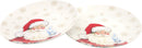 Kerstborden - Ontbijtborden - 20,5 CM - Kerstman & Kerstboom Designs