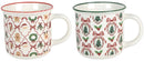 Kerstmokken Set van 6 – 355 ml – 2 Kerstprints – Vaatwasserbestendig