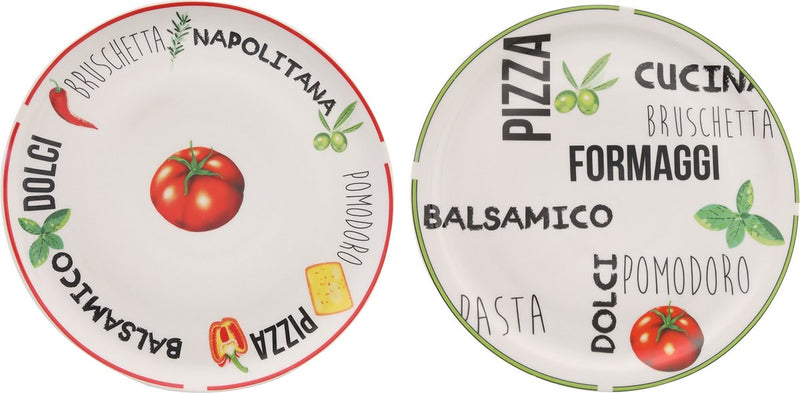 Pizzabord Italia 30CM - 2 kleuren - Italiaanse Stijl