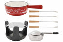 Cosy & Trendy Aspen Fondueset – Gietijzer – Rood – Inclusief Brander & Fonduevorkjes