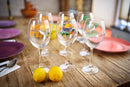 Aperol Spritz Cocktailglazen Set van 6 – 550 ml – 3 Verschillende Prints – Voor Cocktails, Wijn & Glühwein