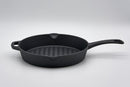 Cast Iron Gietijzeren Grillpan Zwart - 26CM - PFAS Vrij