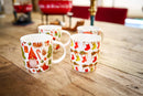 Kerstmokken Set van 4 – 325 ml – 4 Verschillende Prints – Kerstmok Set