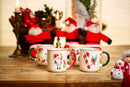 Kerstbeker Set 200ML - Set van 4 in Geschenkverpakking - 4 Kerst Prints - Geschikt voor Glühwein