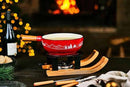 Cosy & Trendy Aspen Fondueset – Gietijzer – Rood – Inclusief Brander & Fonduevorkjes