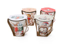 Kerst Ontbijtset 8-delig – 4 Mokken en 4 Kommen – Set van 4 Duo’s – Kerst Thema