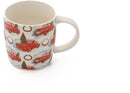 Kerstmokken Set van 4 – 325 ml – 4 Verschillende Prints – Kerstmok Set