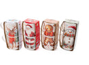 Set van 8 Kerstmokken – Feestelijke Kerst Bekers – 265 ml – Diverse Kerstprints