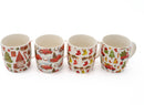 Kerstmokken Set van 4 – 325 ml – 4 Verschillende Prints – Kerstmok Set
