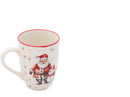 Kerstmokken Set van 6 – Porselein – 3 verschillende Kerstprints – Kerstservies