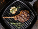 Cast Iron - Grillpan - Zwart - 23x23 cm- Gietijzer
