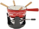 Cosy & Trendy Aspen Fondueset – Gietijzer – Rood – Inclusief Brander & Fonduevorkjes