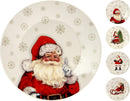 Kerstborden - Ontbijtborden - 20,5 CM - Kerstman & Kerstboom Designs