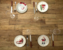 Kerstborden - Ontbijtborden - 20,5 CM - Kerstman & Kerstboom Designs