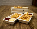 Duurzaam Frietbakje Met Sausbakje - Voor Patat Friet En Snacks - Snackschaal - Vaatwasserbestendig - Volumekorting