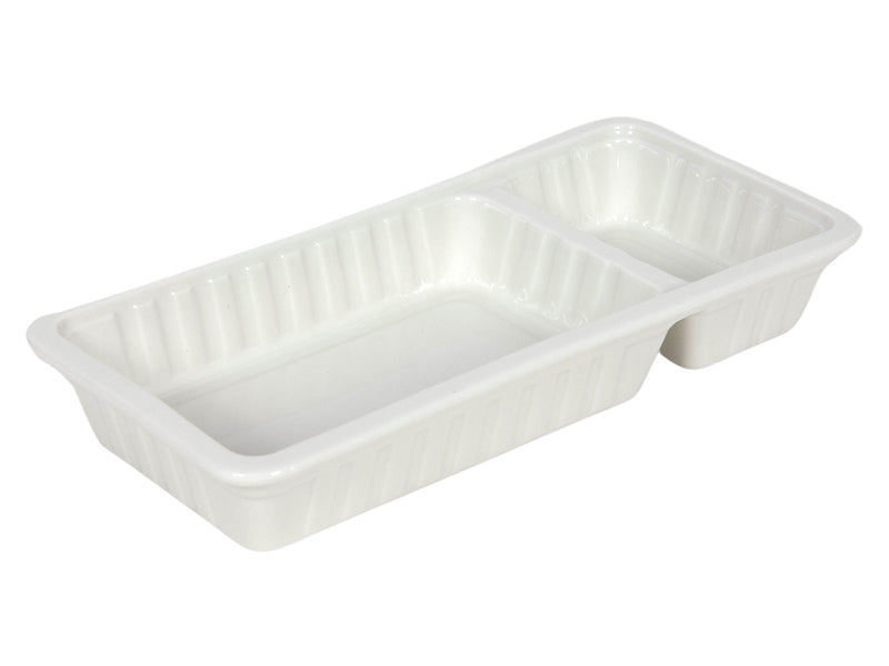 Porseleinen Patatbakje met Sausbakje - Perfect voor Friet en Snacks | Vaatwasserbestendig