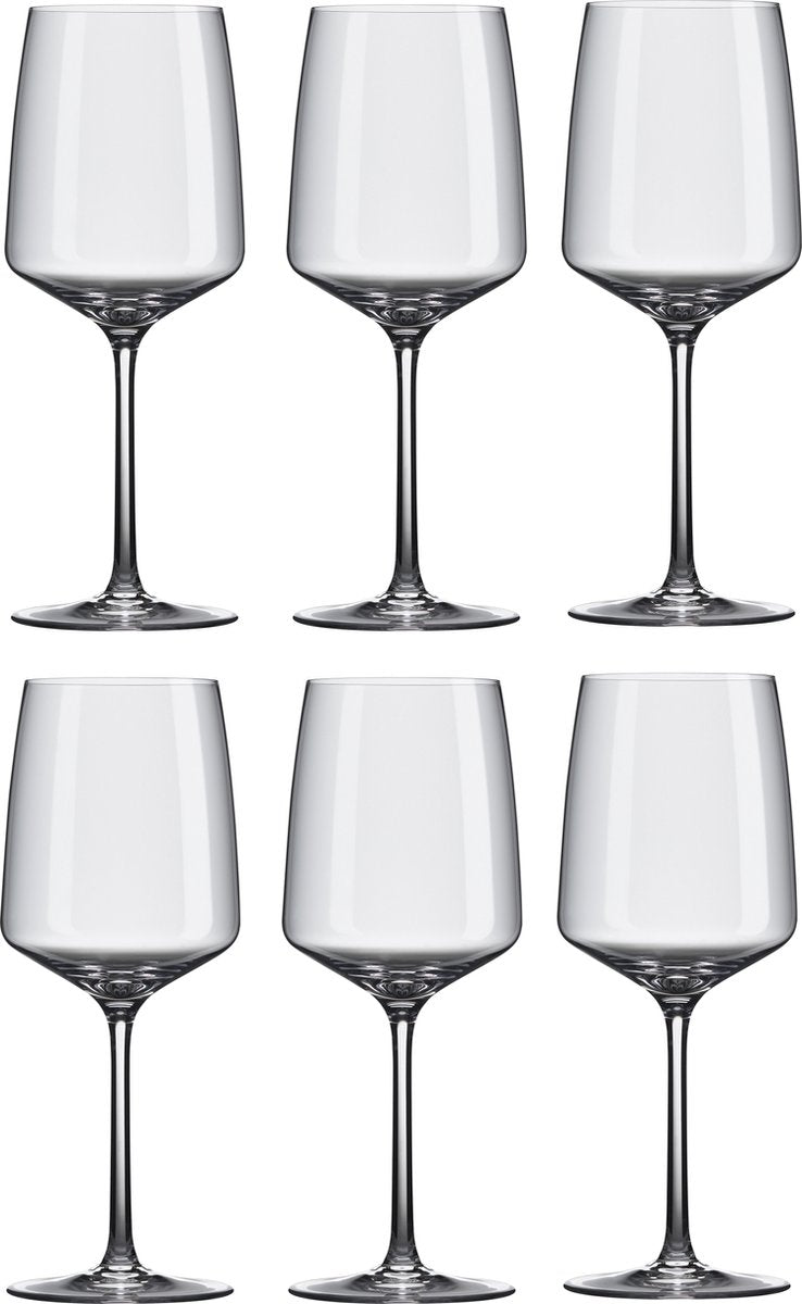 RONA Vista Wijnglas 400ML - Set van 6 Glazen - Sterk Kristalglas
