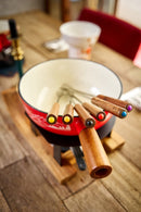 Cosy & Trendy Aspen Fondueset – Gietijzer – Rood – Inclusief Brander & Fonduevorkjes