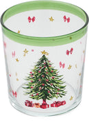 Kerstglazen Set van 6 – Feestelijke Kerstprints – 380 ml