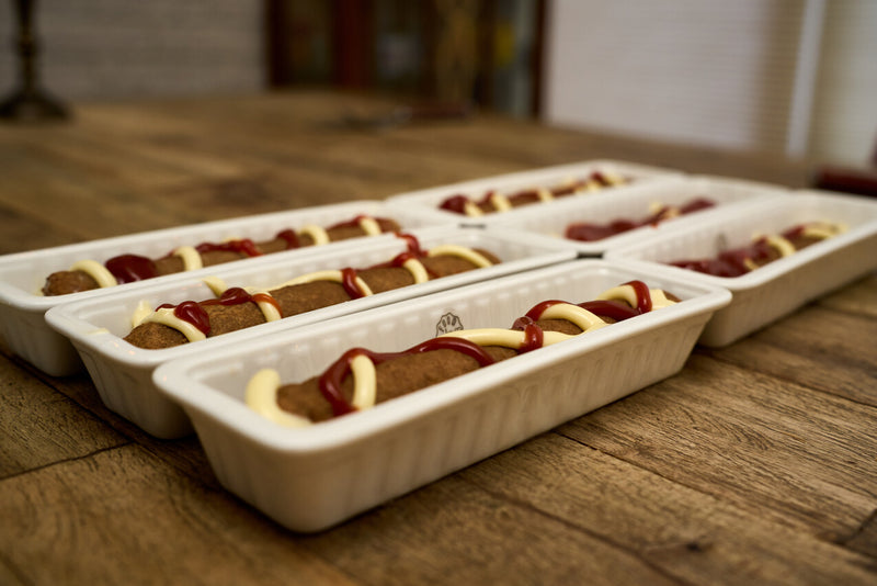 Porseleinen Patatbakje met Sausbakje - Perfect voor Friet en Snacks | Vaatwasserbestendig