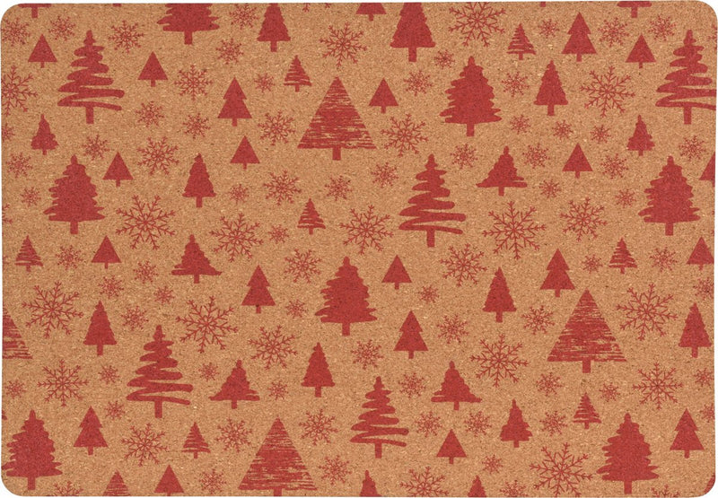 Homecookingchef - Kerst&Meer - Tafelaankleding - Placemats - Set van 4 - Kurk