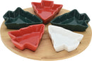 Homecookingchef - Kerst&Meer - Tapasschaal Kerst - Kerstboom - 5 Delen - Feestelijk