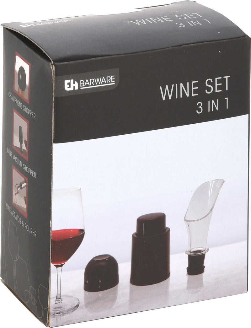 Excellent Houseware - Barware - Wijnset - Champagnestopper - Wijnstopper - Schenktuit