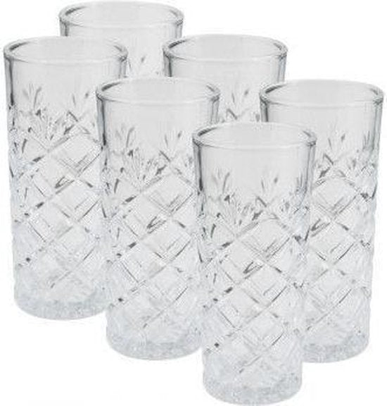 Homecookingchef - Drinks&More - Longdrinkglazen - Set van 6 - 300ML - Klassieke Look