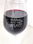 Homecookingchef - Moederdagcadeau - Mama's Wijnglas - Sterk Glas - Met Flesafsluiter En Kurkentrekker