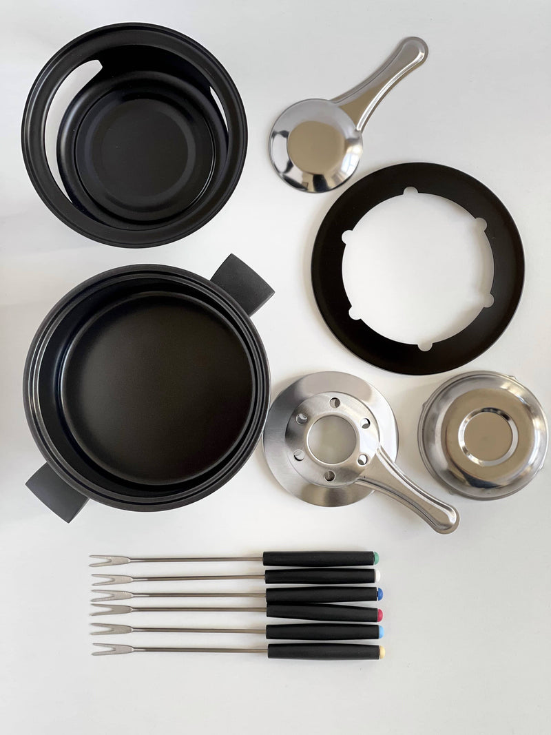 Fonduestel met 6 vorken, super scherp geprijsd