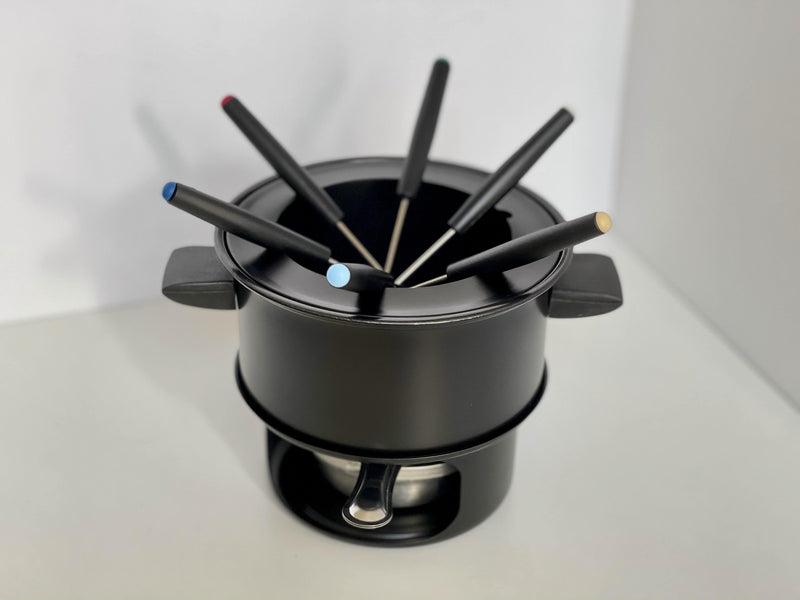 Fonduestel met 6 vorken, super scherp geprijsd