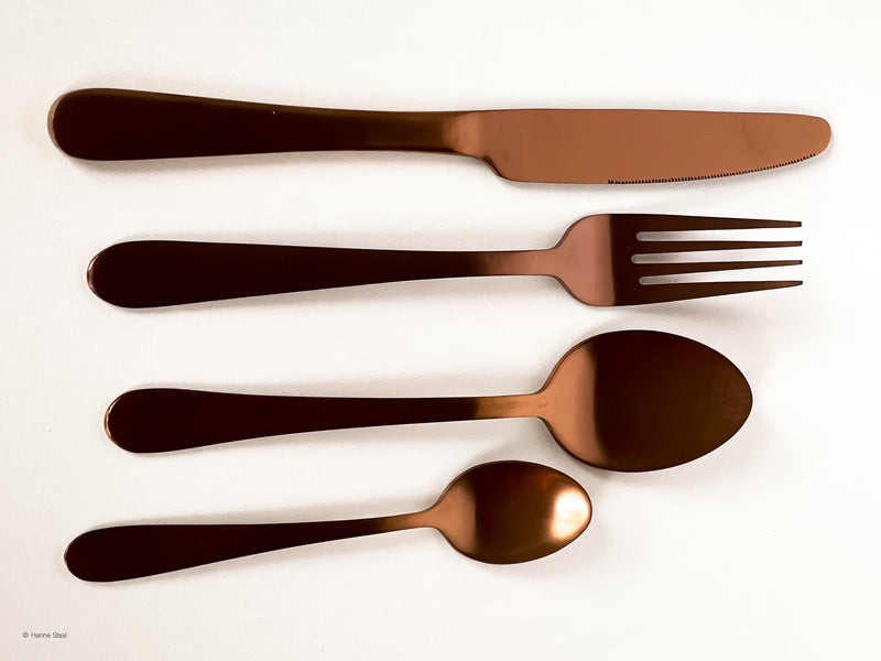 Olympia - Cyprium - Bestekset - Brons - 24-delig - Inclusief HCC Borrelplank