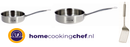 De Buyer - Prim'Apetty - Hapjespannenset - Zonder Anti Aanbaklaag - RVS - Met Gratis Spatel